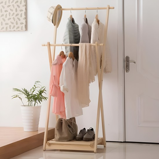 Wooden Clothing Rack